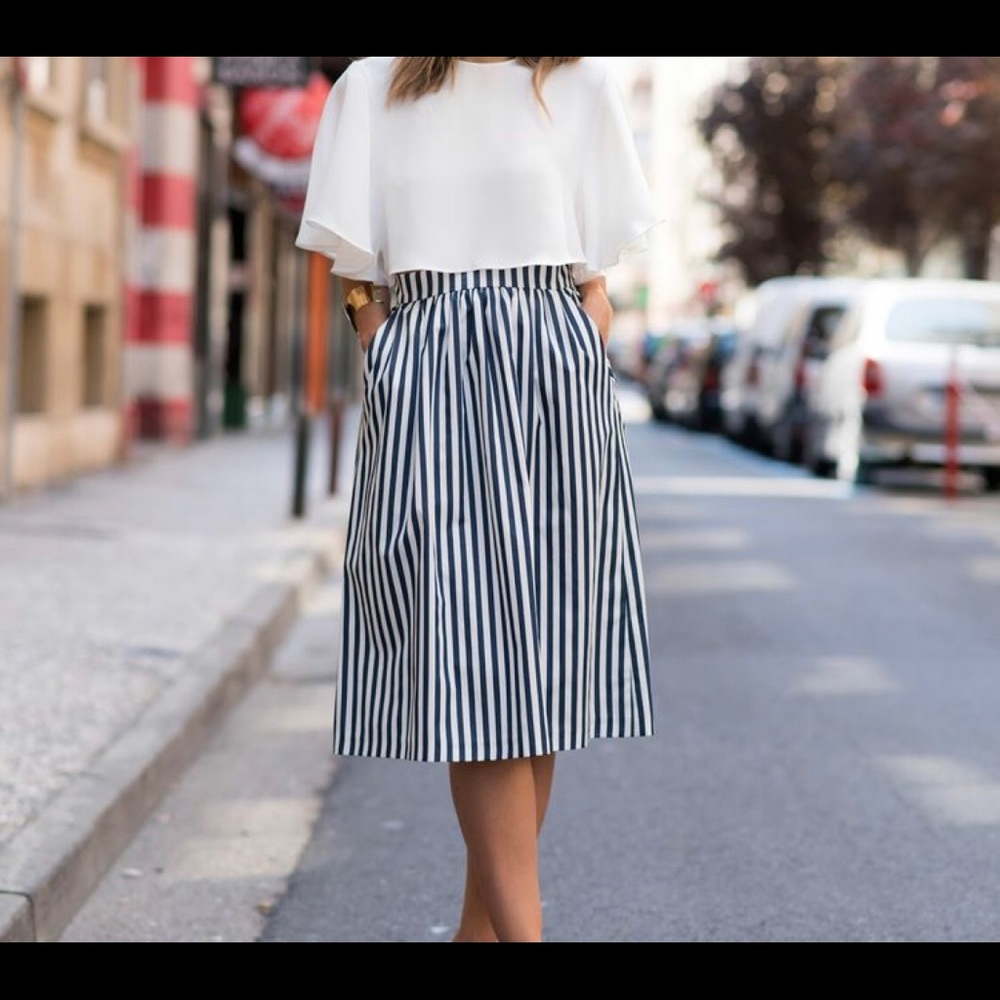 Super Trendy Nautical Skirt
